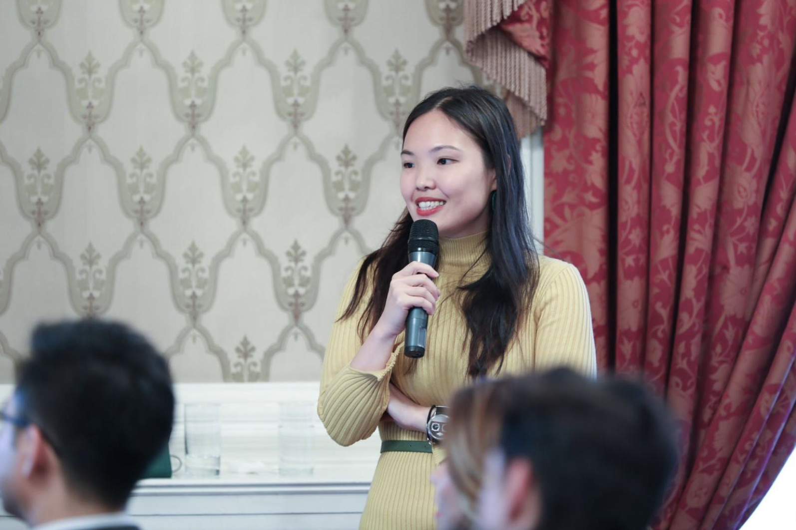 Speaking at an event